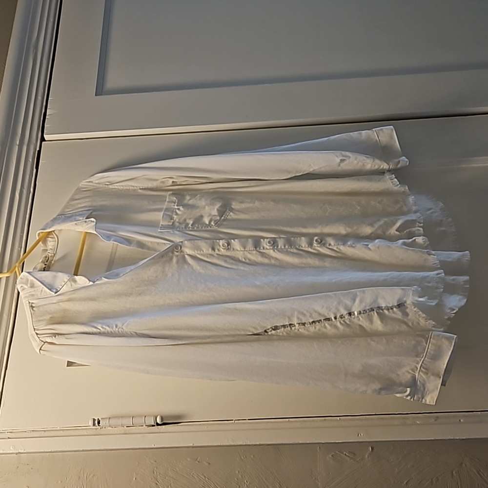 Oversized light white blouse